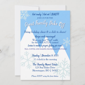 Convite Great Family Bake Off Invitation | No border