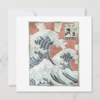 Convite Great Wave Off Kanagawa Japanese Aesthetic Art