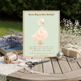 Convite Green A Silly Goose How Big Is Her Belly 