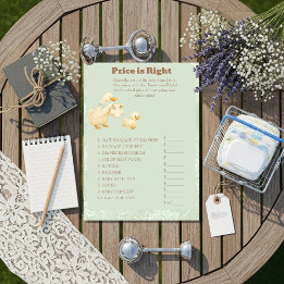 Convite Green A Silly Goose Price is Right Game card