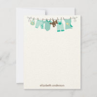 Green Baby ClotheslineObrigado Notas