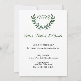 Convite Green Branches Invitation