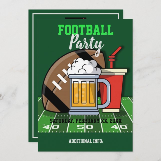 Convite Green do Partido do Futebol (Frente/Verso)