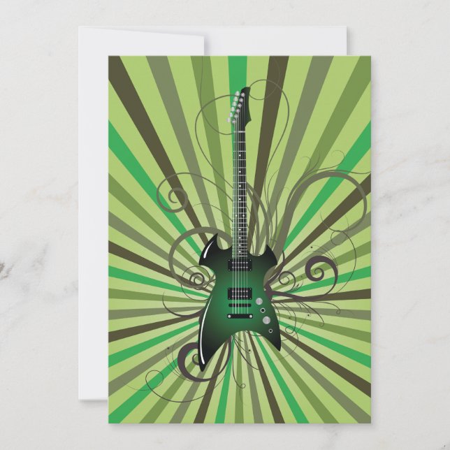 Convite Green Electric Guitar (Frente)