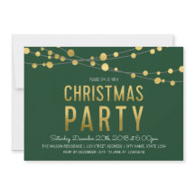 Green Faux Dourado Strings of Lights Christmas Par