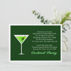 Convite Green Martini