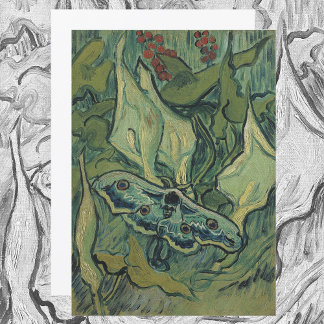 Convite Green Peacock (Imperador) Moth, de Vincent van Gog