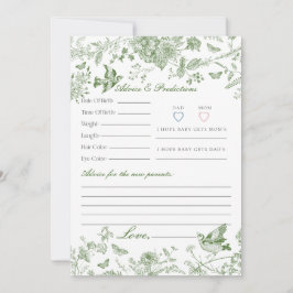 Convite Green Toile De Jouy - Aconselhamento Floral para C