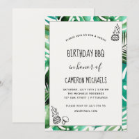 Greeneran Vegan Birthday CHURRASCO Folhas de Água