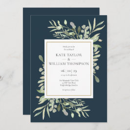 Convite Greenerase deixa Dourado Casamento Azul no Mar Pro