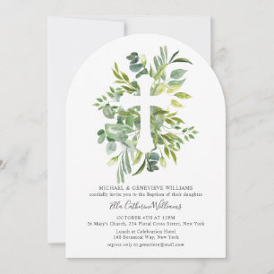 Convite Greenerescência Batismo Botânico Floral