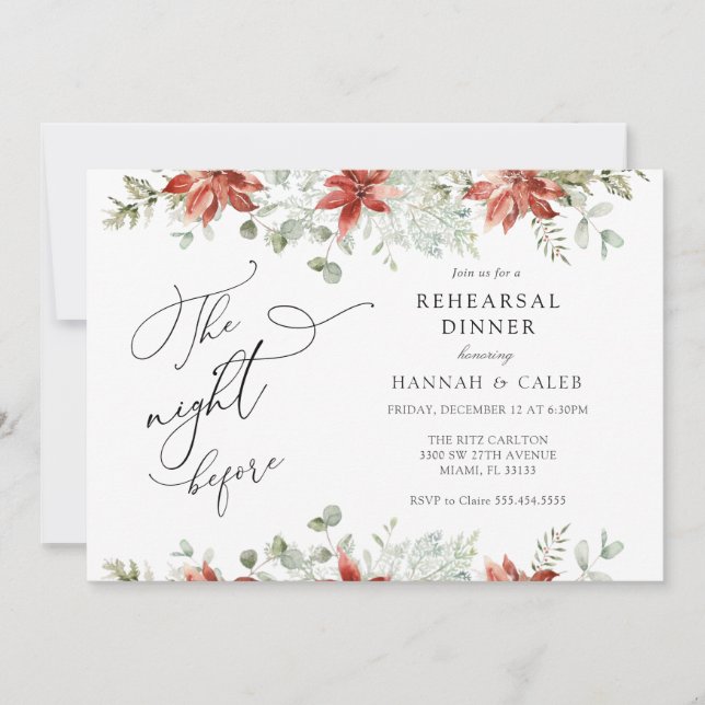 Convite Greenerescência Inverna Na Noite Antes Do Janta De (Frente)