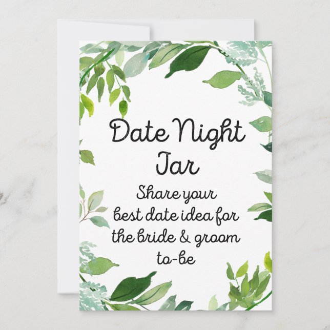 Convite Greeneric - Sinal de Botânica 5x7" Tamanho (Frente)