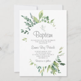 Convite Greenery Baptism