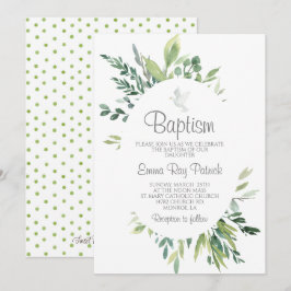 Convite Greenery Baptism