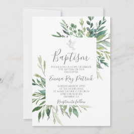 Convite Greenery Baptism