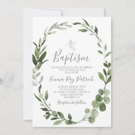 Convite Greenery Baptism