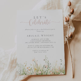 Convite Greenery Boho Wildflower Celebrate Party