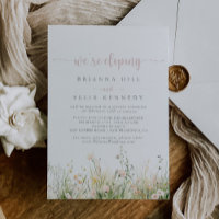 Greenery Boho Wildflower Elopement Recepção