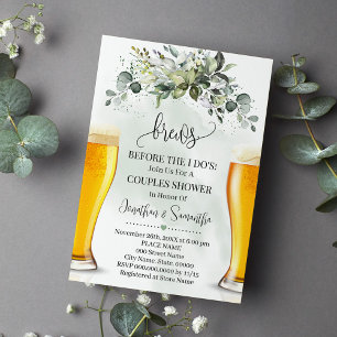Convite Greenery Breve Antes que eu faça Casal Chá