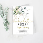 Convite Greenery Chá de panela Brunch<br><div class="desc">Convite para apresentação de chá de panela verde</div>