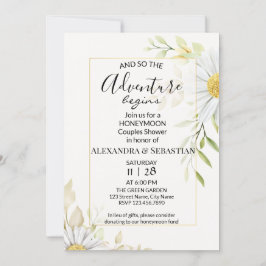 Convite Greenery Chrysanthemum Honeymoon Chá