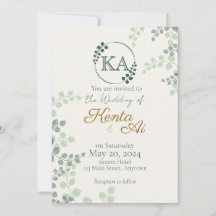 Greenery e Monograma Wedding