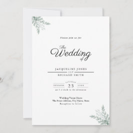 Convite Greenery Eucalyptus Invitation