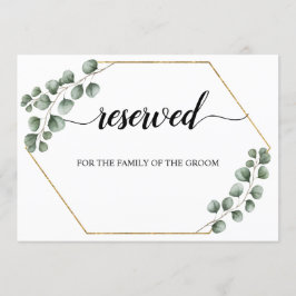 Convite Greenery Eucalyptus Reservado Sinal de Casamento