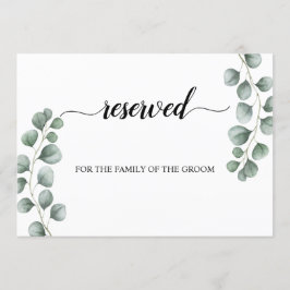 Convite Greenery Eucalyptus Reservado Sinal de Casamento
