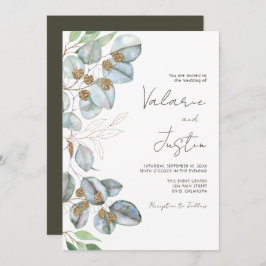 Convite Greenery Eucalyptus Sage Invitation