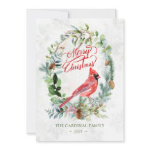 Greenery Foliage, Natal de Pássaro Cardeal