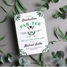Greenery Golf Themed Festa de formatura