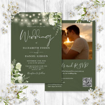 Greenery Lights QR Code Foto: Casamento Verde Oleí