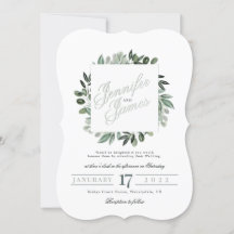 Greenery Squarelett, buquê aquarela verde