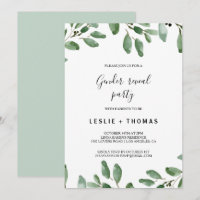 Greenery Tropical Eucalyptus Gênero Partido Revela