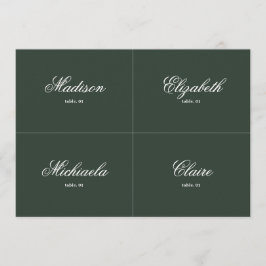 Convite Greenery Weding Place Card DIY