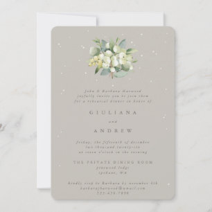 Convite Greige Snowberry+Eucalyptus - Ensaio de Casamento
