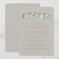 Greige Snowberry+Eucalyptus Recepção de casamento