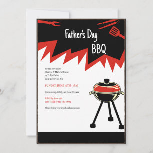 Convite Grelha de BBQ Quente