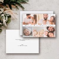 Grelha de fotos simples para bebê 5 agradecimento 