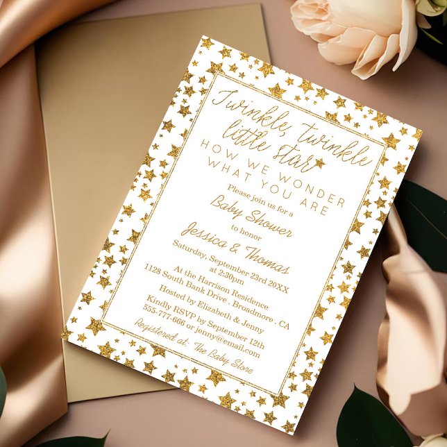 Convite Grelha, Grelha Pequeno Chá de fraldas de Estrela (Criador carregado)