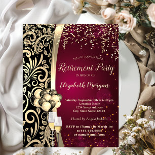 Convite Grelhas Douradas, Altos Cores,Baixa Vermelha  