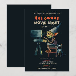 Convite Gremlin Black Cat Black - Chic Noite de Halloween