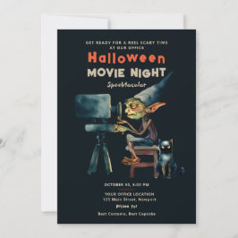 Convite Gremlin Black Cat do Filme de Festa de Halloween