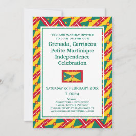Convite GRENADA INDEPENDÊNCIA CELEBRAÇÃO Grenadiana Sinali