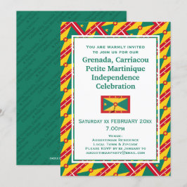 Convite GRENADA INDEPENDÊNCIA CELEBRAÇÃO Grenadiana Sinali