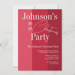 Convite Greve Vermelha do Partido do Natal Moderno