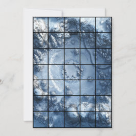 Convite Gridmap de Papel SnowPit 5x7