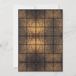 Convite Gridmap de Papel StoneFloor 5x7